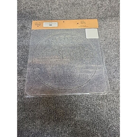 NEW JRV 15mil Reusable Rae's Toothpaste Label Stencil 11.5x11.5 - Picture 3 of 3